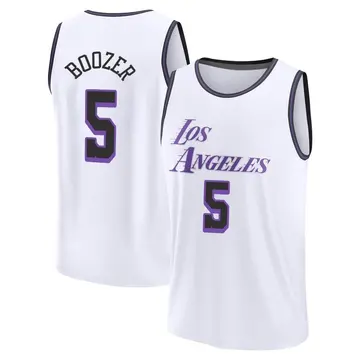 Revolution 30 Lakers #5 Carlos Boozer Purple Stitched NBA Jersey